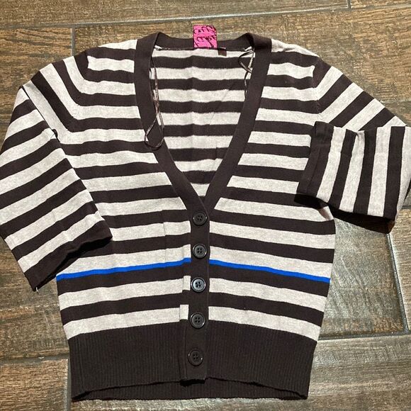 Take Out Stripes Woman Sweater Size M - Picture 1 of 6